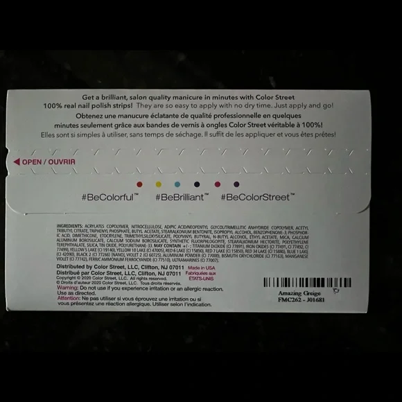 Color street Nail polish strips- Amazing greige - Picture 2 of 3